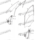 Передняя дверь - Стеклоподъемник, стекло, уплотнитель