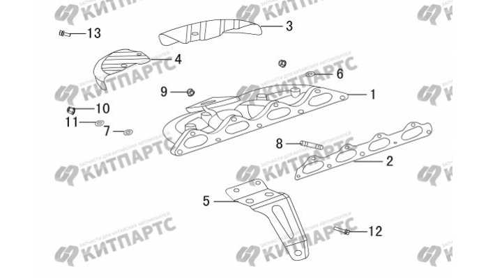 Коллектор выпускной Great Wall DW Hower H5