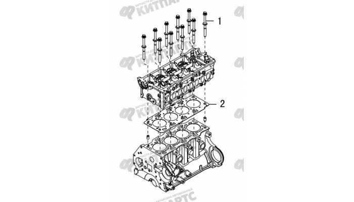 Прокладка головки блока Great Wall Hover H5