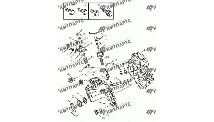 Корпус коробки передач Geely Emgrand (EC7)