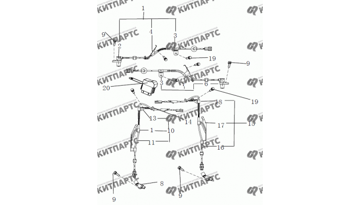 Жгут проводов ABS Geely